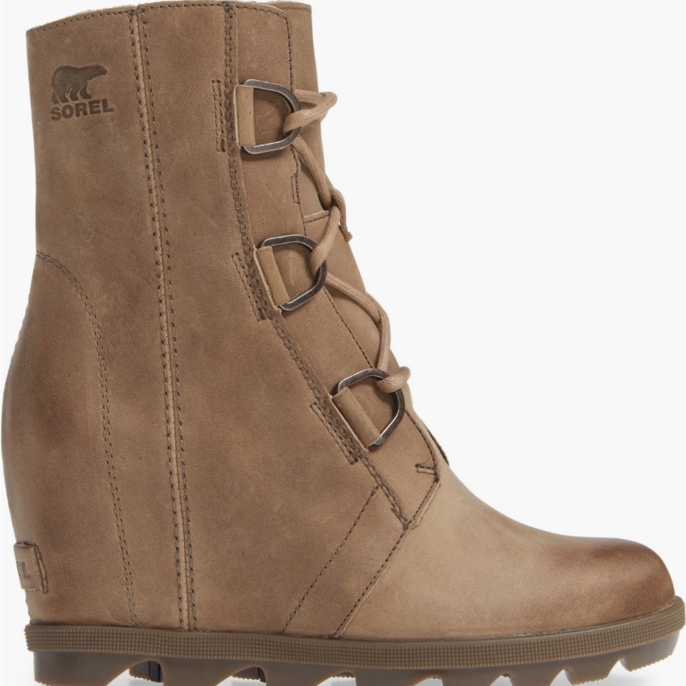 Sorel Women's Joan of Arctic Wedge II Boots - Brown Waterproof